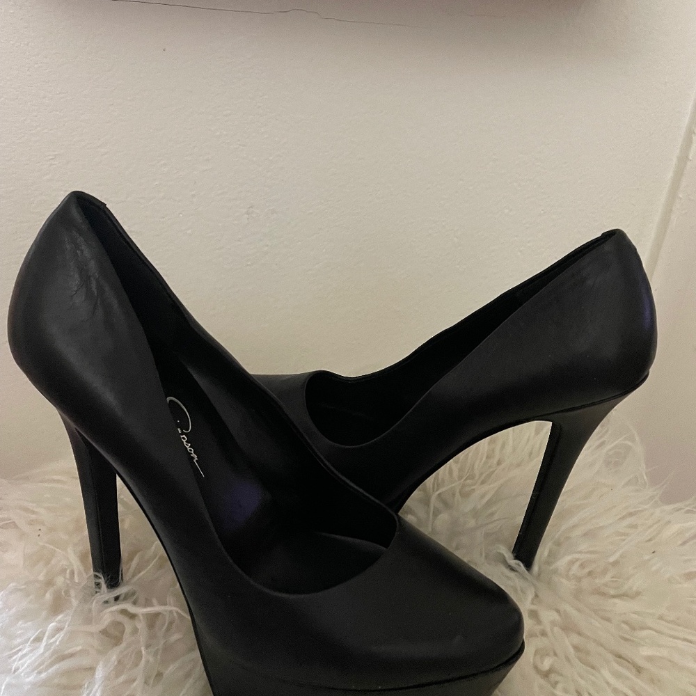 Jessica Simpson Platform Pumps Black SZ 7